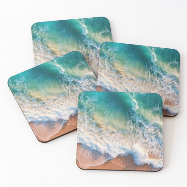 Item preview, Ocean waves on the beach designed and sold by MiraCleAI.