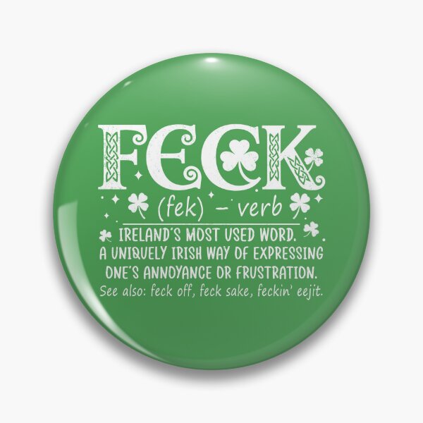 Item preview, Feck Irish Shamrock designed and sold by Patchina.
