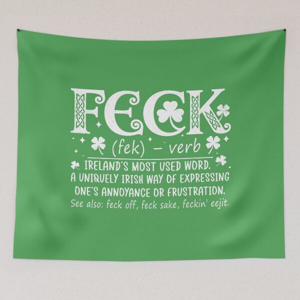 Item preview, Feck Irish Shamrock designed and sold by Patchina.