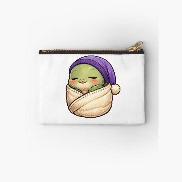 Item preview, Sleeping Baby Turtle Burrito Cozy Chibi Art mr zgredzio designed and sold by mr-zgredzio.