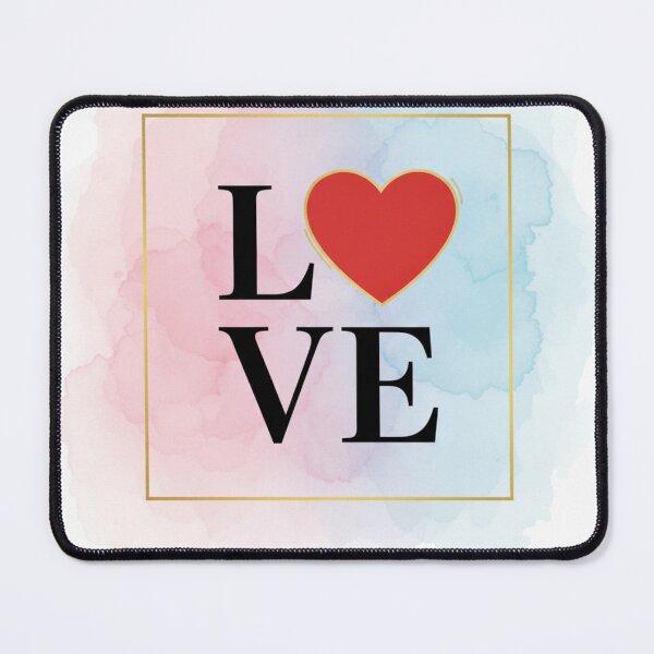 Item preview, Minimalist Typographic LOVE Design with Red Heart designed and sold by  Merch08 .