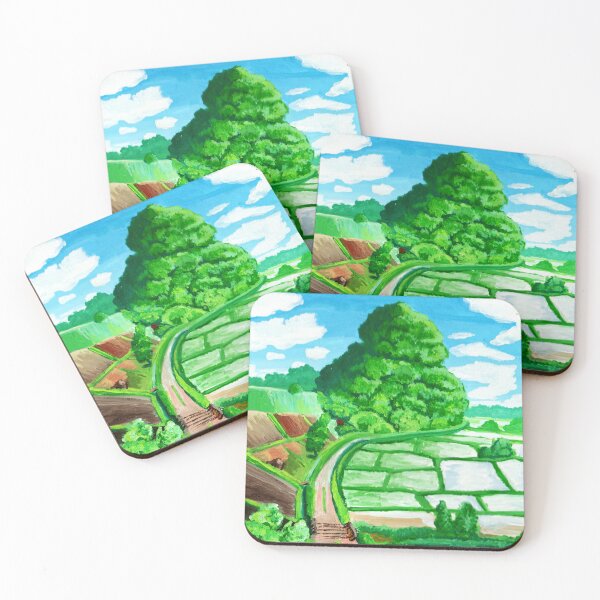 Item preview, Ghibli Landscape in Gouache Painting  designed and sold by Lyannaadesign.