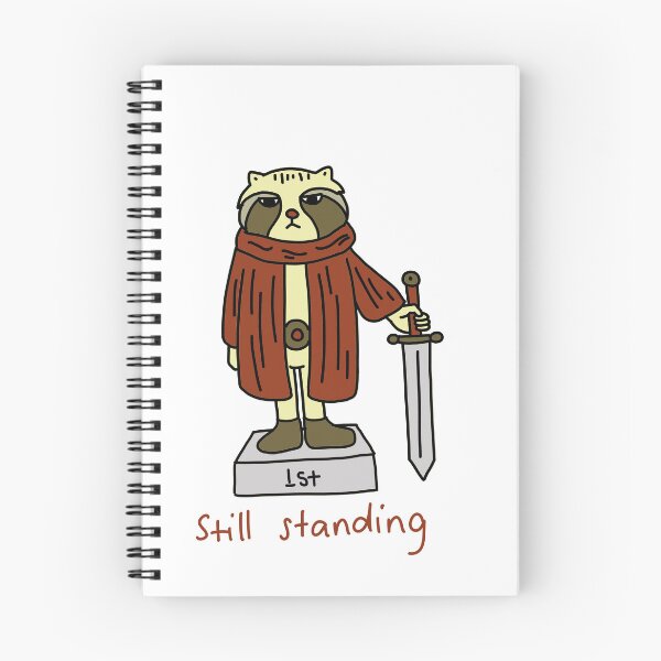 Item preview, Still Standing Exhausted Hero Cute Cartoon Illustration designed and sold by Baby-Care.