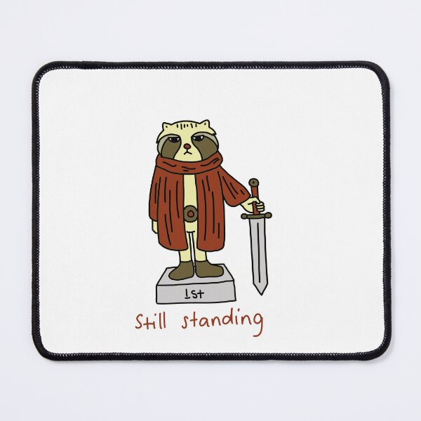 Item preview, Still Standing Exhausted Hero Cute Cartoon Illustration designed and sold by Baby-Care.