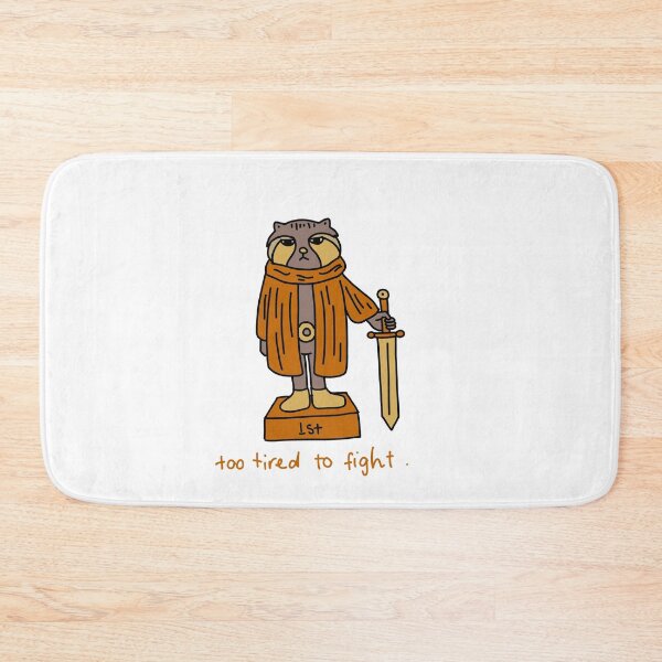 Item preview, Too Tired to Fight Cute Exhausted Hero Illustration designed and sold by Baby-Care.