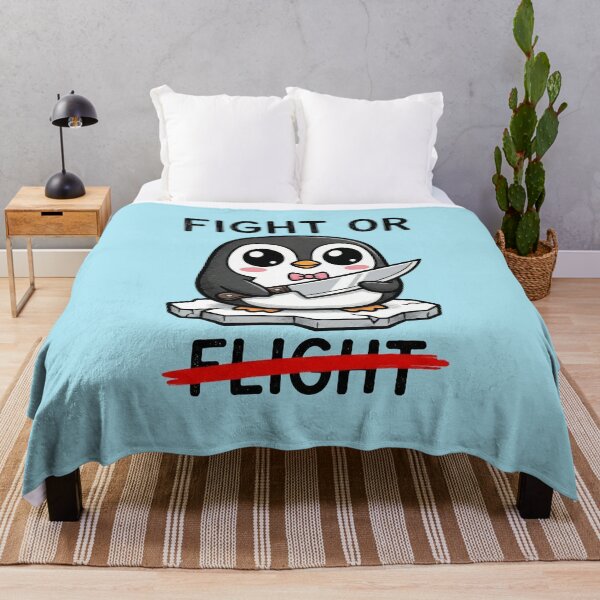 Item preview, Funny Dark Humor Penguin Fight or Flight Sarcastic Kawaii Graphic designed and sold by AdyKurniawan.