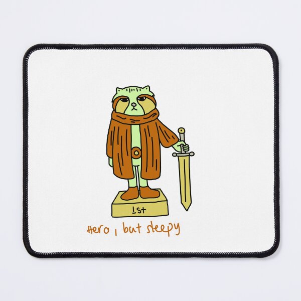 Item preview, Hero, But Sleepy Cute Exhausted Cartoon Illustration designed and sold by Baby-Care.