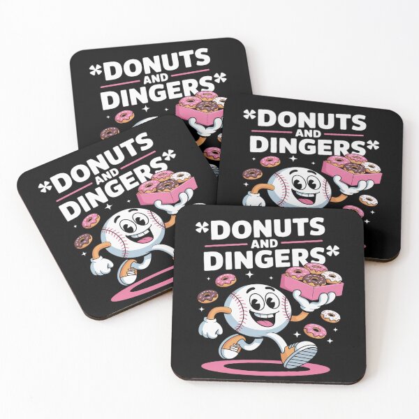 Item preview, Donuts And Dingers Baseball Fan Humor Donut designed and sold by ProudForFunny.