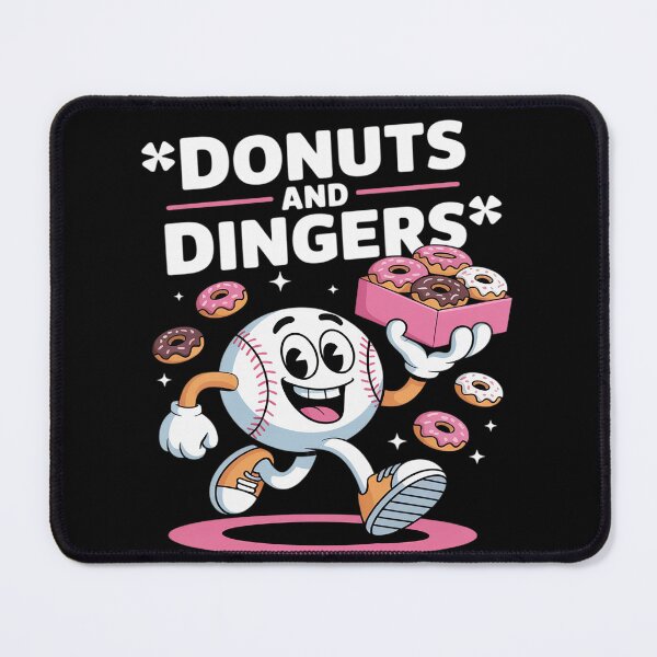 Item preview, Donuts And Dingers Baseball Fan Humor Donut designed and sold by ProudForFunny.