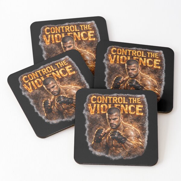 Item preview, Control The Violence - Cinematic MMA Fighter Fight Sports Art designed and sold by MKreative Studio.