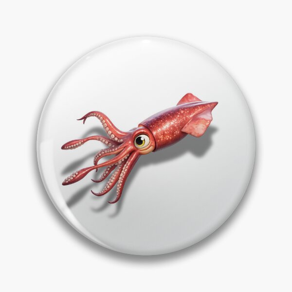 Item preview, Cute Giant Squid – 3D Cartoon Deep Sea Friend designed and sold by malero-design.