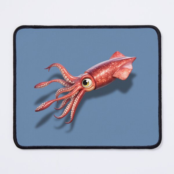 Item preview, Cute Giant Squid – 3D Cartoon Deep Sea Friend designed and sold by malero-design.
