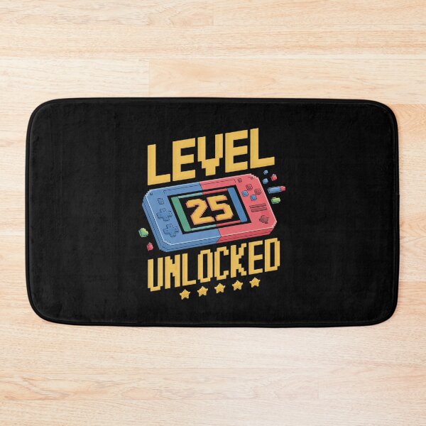Item preview, Level 25 Unlocked 25 Year Old Men Gamer 25th Birthday  designed and sold by angolinnArt.