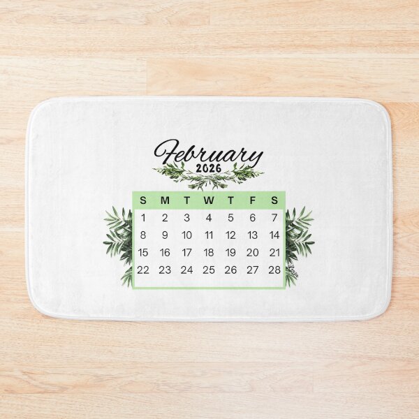 Item preview, February 2026 Calendar Plant Design designed and sold by iRenza.