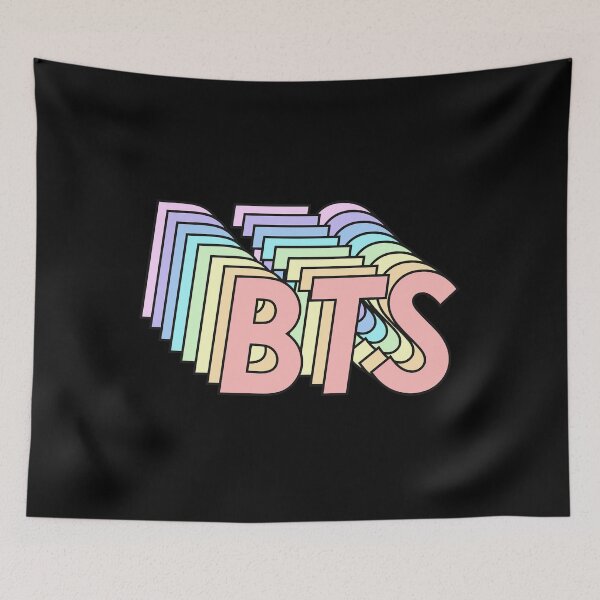 Item preview, BTS Retro Letter Stack Logo Concept designed and sold by LucThibault.