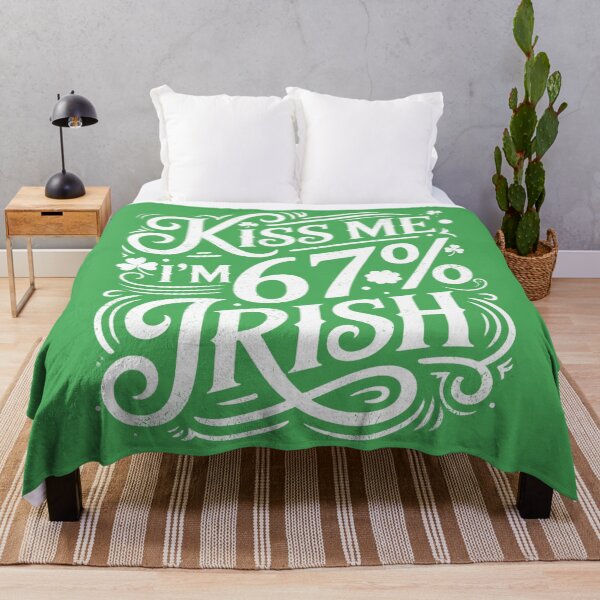 Item preview, Kiss Me I'm 67% Irish St Patricks Day designed and sold by Patchina.