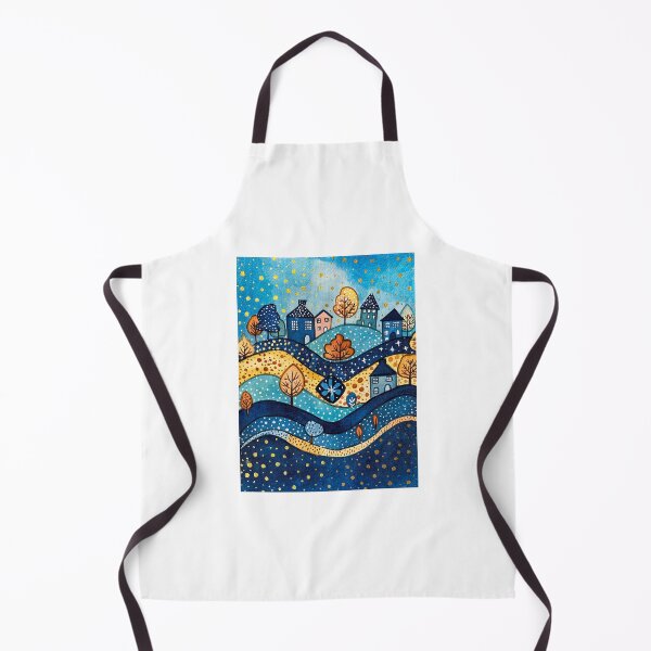 Item preview, snowy night illustration designed and sold by fnk designs.