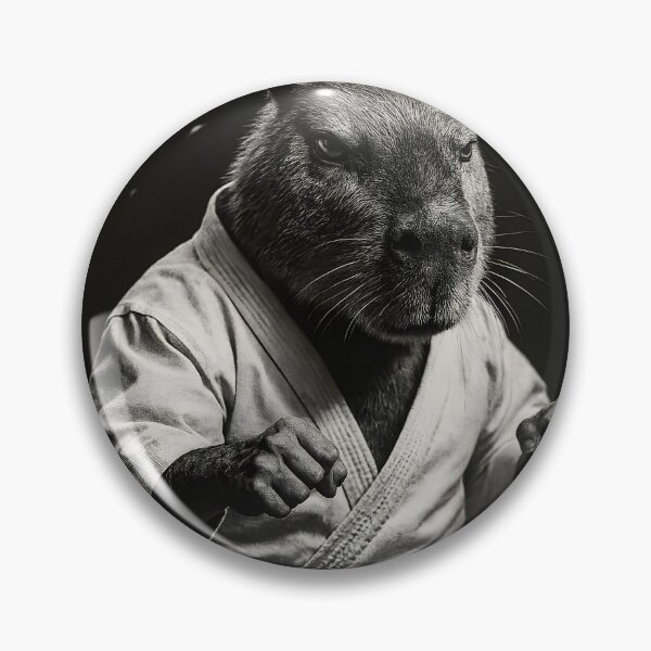 Item preview, Capybara Karate Master Photorealistic Martial Arts Studio Portrait designed and sold by Jokerstyle.