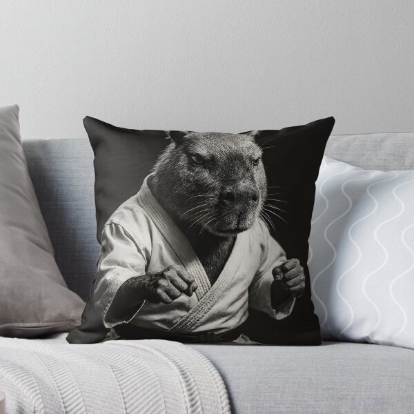 Item preview, Capybara Karate Master Photorealistic Martial Arts Studio Portrait designed and sold by Jokerstyle.