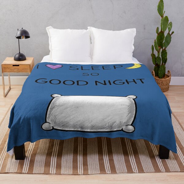 Item preview, I Love Sleep – Cute Good Night Design with Moon and Pillow designed and sold by JOANNASKAH.