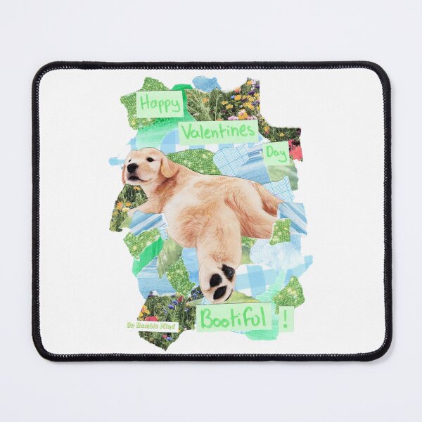 Item preview, Happy Valentines Day Bootiful! | Cute silly labrador puppy birthday collage design designed and sold by OnBambisMind.
