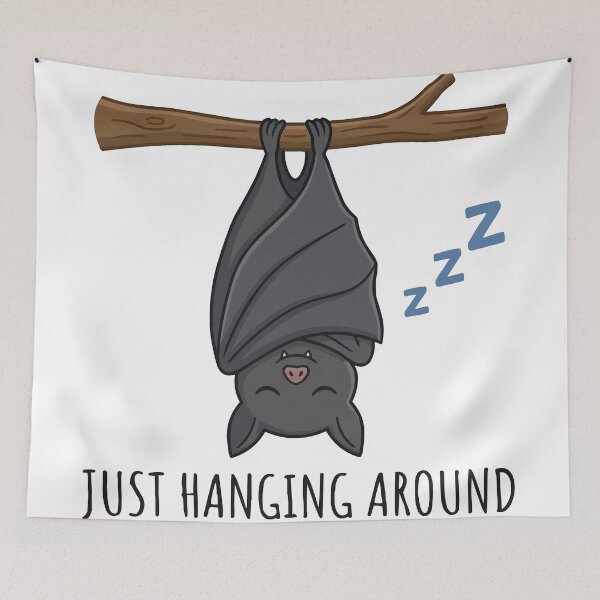 Item preview, Hanging Around - Sleepy Bat Introvert designed and sold by Petzzz.