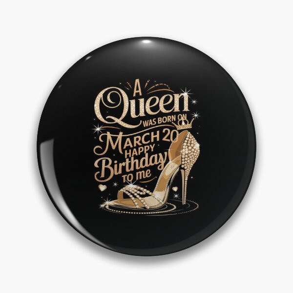 Item preview, A Queen Was Born on March 20, 20th March Birthday Queen designed and sold by MythWoot.