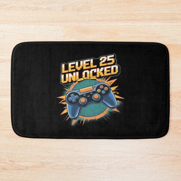 Item preview, Level 25 Unlocked 25th Birthday Gamer 25 Year Old Male 1 designed and sold by angolinnArt.