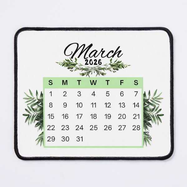 Item preview, March 2026 Calendar Plant Design designed and sold by iRenza.