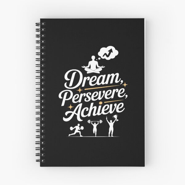 Item preview, Dream Persevere Achieve Gym Motivation Barbell designed and sold by ProudForFunny.