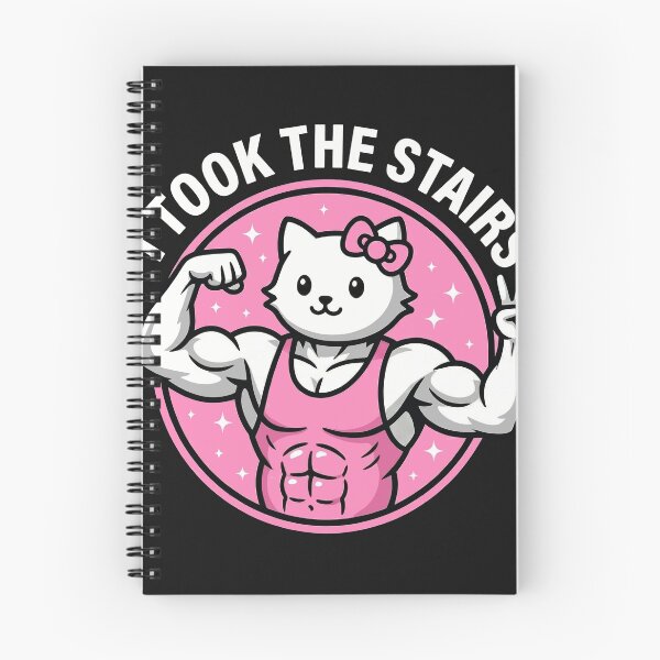 Item preview, Buff White Cat Gym Humor - I Took The Stairs Muscle Kitten Graphic designed and sold by AdyKurniawan.