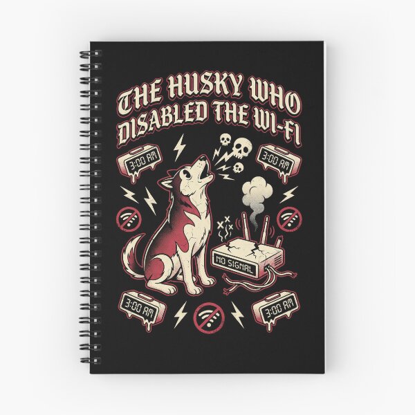 Item preview, The Husky Who Disabled Wi-Fi designed and sold by Flying Doggo.