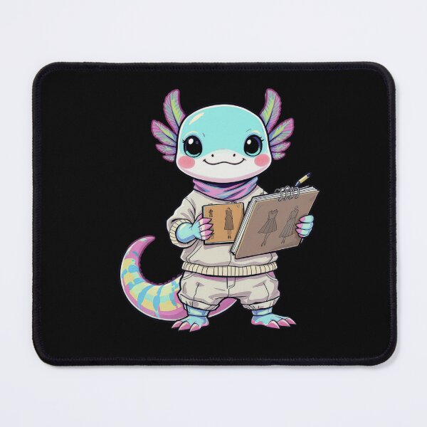 Item preview, Fashion Sketcher Axolotl – Creative Designer Aesthetic Illustration designed and sold by ColorSplash123.
