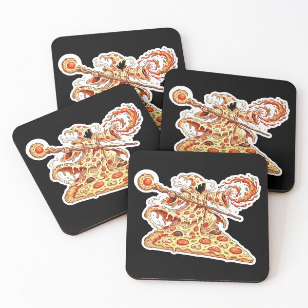 Item preview, Pizza Wizard - Funny Food Warrior Pizzeria Decor Sticker designed and sold by SarashiArt.