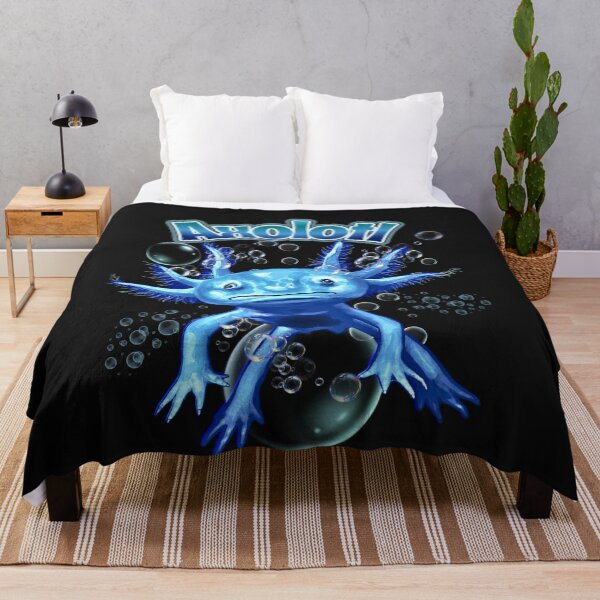 Item preview, Axolotl Blue Bubble Splash designed and sold by Tripp Art Studio.