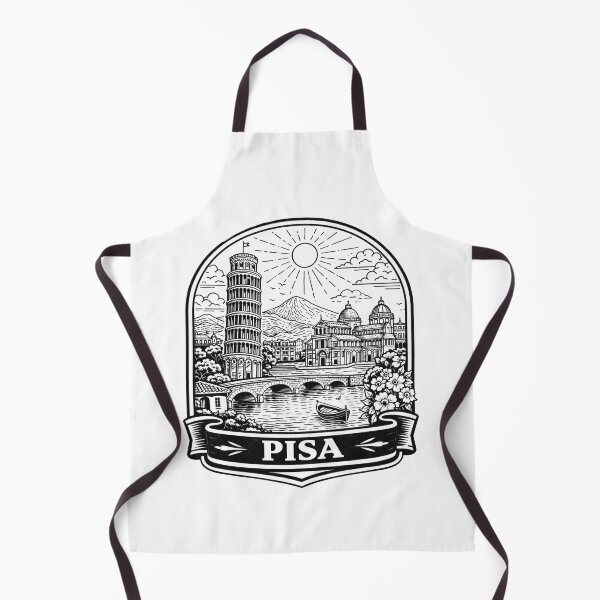 Item preview, Pisa Line Art Illustration designed and sold by Myra365Art.