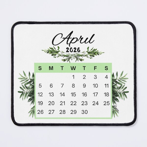 Item preview, April 2026 Calendar Plant Design designed and sold by iRenza.