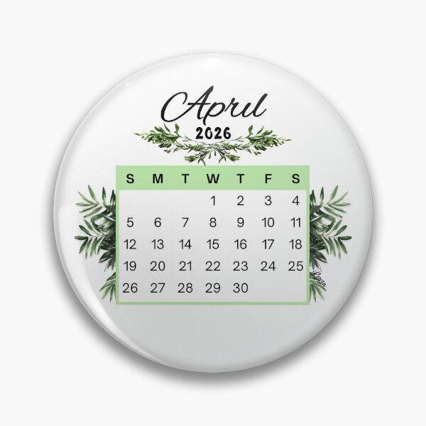 Item preview, April 2026 Calendar Plant Design designed and sold by iRenza.