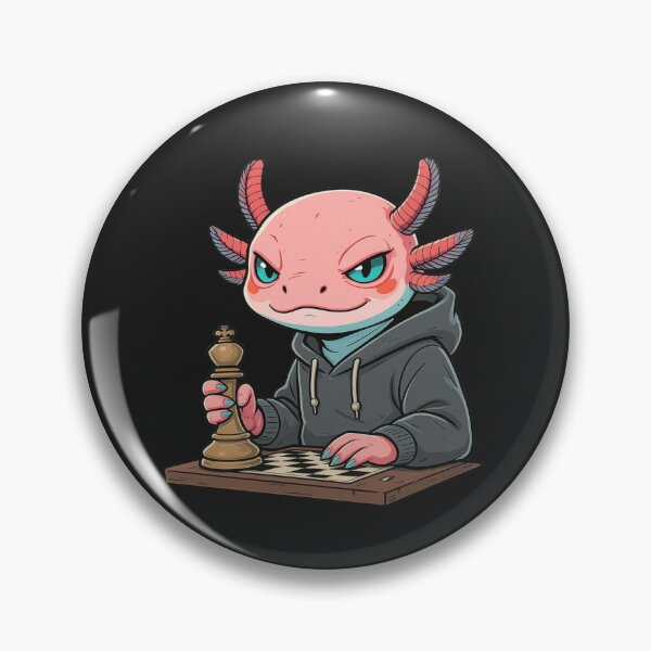 Item preview, Chess Player Axolotl – Calm Intelligent Strategy Illustration designed and sold by ColorSplash123.