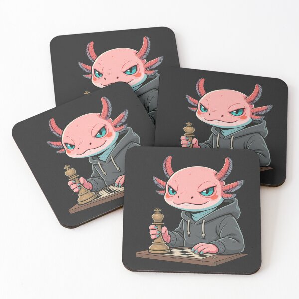 Item preview, Chess Player Axolotl – Calm Intelligent Strategy Illustration designed and sold by ColorSplash123.