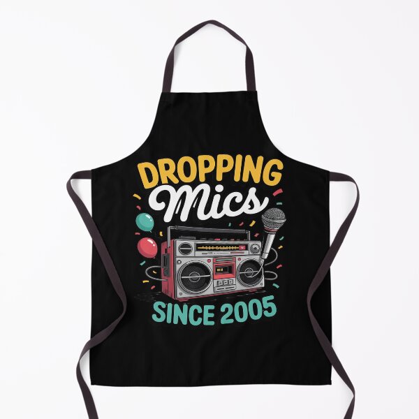 Item preview, Dropping Mics Since 2005 Hip Hop Style Birthday designed and sold by ProudForFunny.