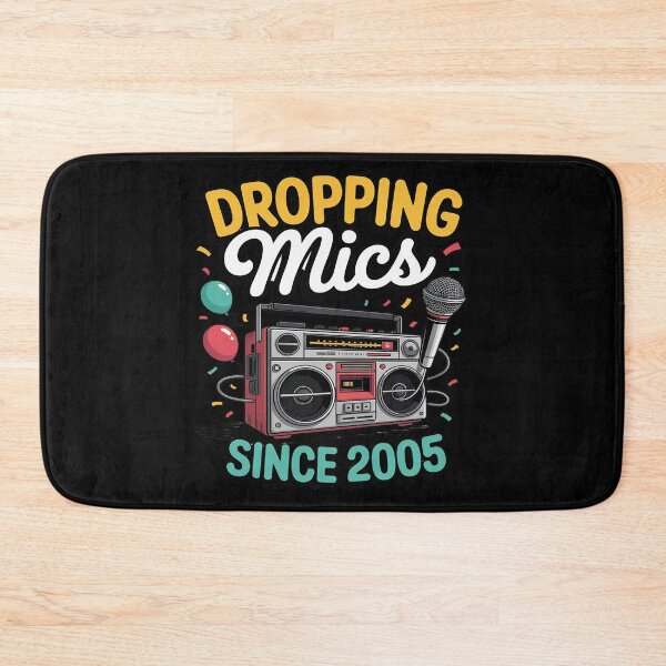 Item preview, Dropping Mics Since 2005 Hip Hop Style Birthday designed and sold by ProudForFunny.