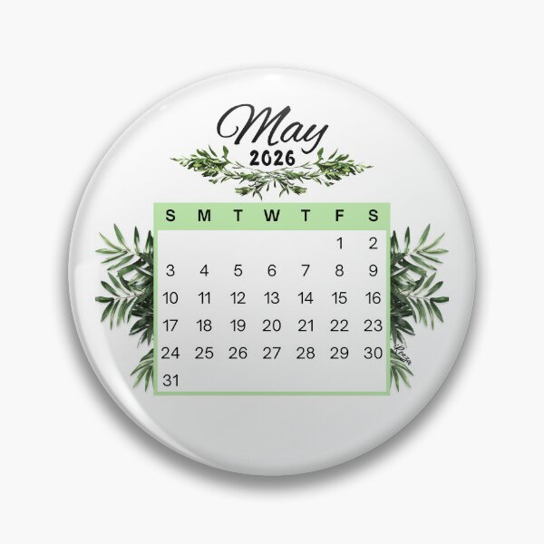 Item preview, May 2026 Calendar Plant Design designed and sold by iRenza.