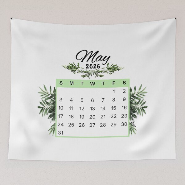 Item preview, May 2026 Calendar Plant Design designed and sold by iRenza.