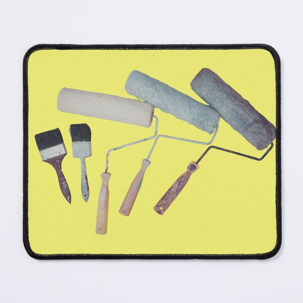 Item preview, Professional house painting tools with rollers and brushes on plain background designed and sold by bvdesignart.