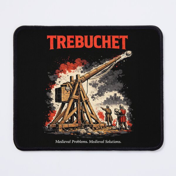 Item preview, Trebuchet Medieval Problem Medieval Solution designed and sold by Retr0Tshirts.