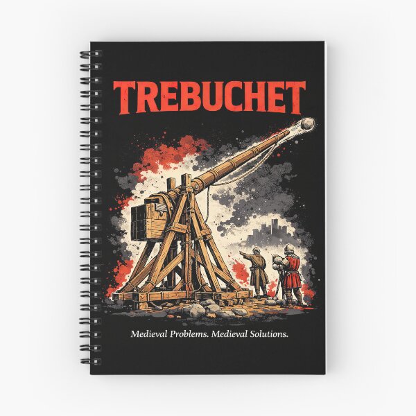 Item preview, Trebuchet Medieval Problem Medieval Solution designed and sold by Retr0Tshirts.