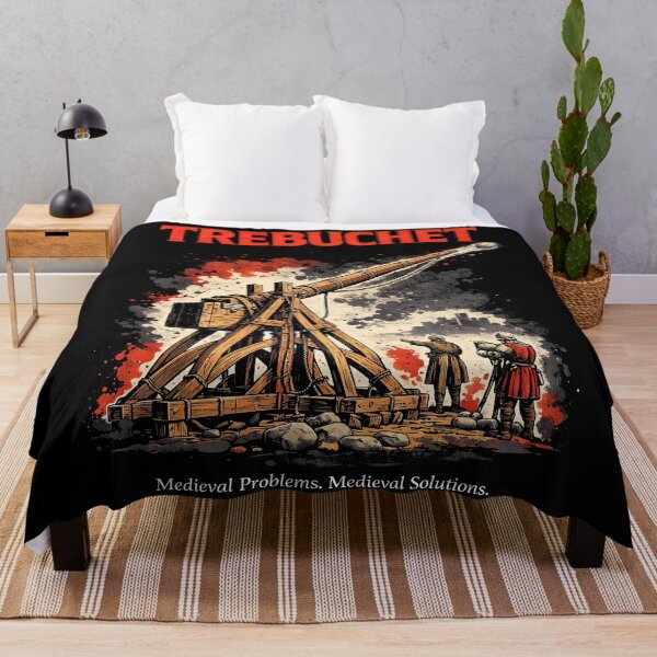 Item preview, Trebuchet Medieval Problem Medieval Solution designed and sold by Retr0Tshirts.