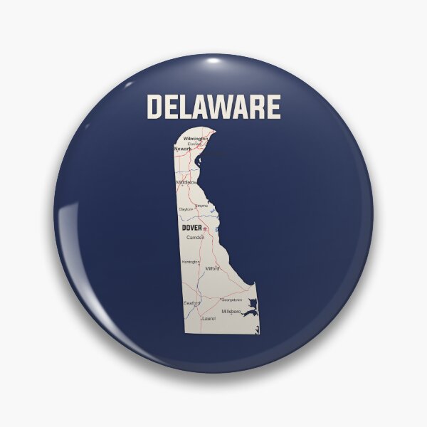 Item preview, Delaware State Map - Modern Minimalist Geography Art designed and sold by mashmosh.