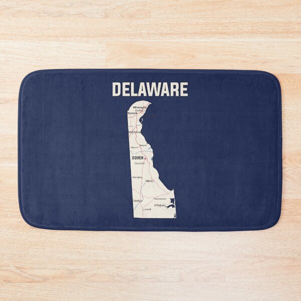 Item preview, Delaware State Map - Modern Minimalist Geography Art designed and sold by mashmosh.